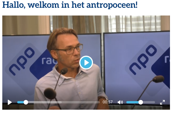 Welcome to the Anthropocene