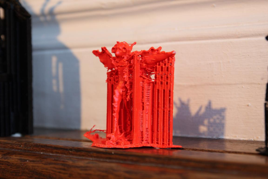3D printed model of Andy Weir’s “Pazu-Goo”, 2016. Photo by the author.